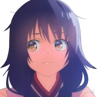 😳 21dec77b Anime, Chica, Lindo, Sonrojo telegram sticker