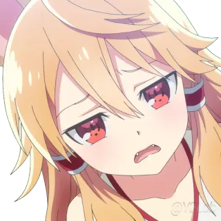 😰 84162c05 Anime, Chica, Linda, Pegatina, Dibujos animados telegram sticker