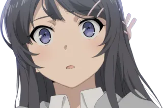 😨 d31deff6 Anime, Mädchen, Süß, Überrascht whatsapp sticker