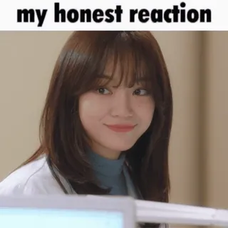 🪅 bf68b09b my honest reaction reaksi, wanita, senyum sinis, korea, drama, reaksi jujur telegram sticker