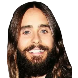 😀 0d7ff522 Jared Leto persona, uomo, attore, ritratto, celebrità telegram sticker
