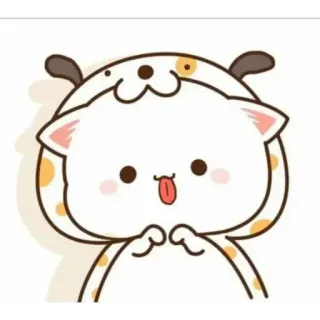 🍼 16107946 кот, собака, милый, мультик, животное, стикер telegram sticker