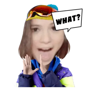 😕 0ee773c1 WHAT? question, ski goggles, shocked, confused, questioning whatsapp sticker