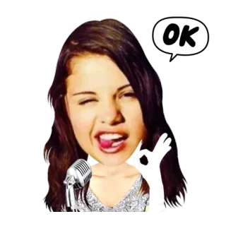 👌 7b2e40d8 OK okay, ok, singer, microphone, gesture whatsapp sticker