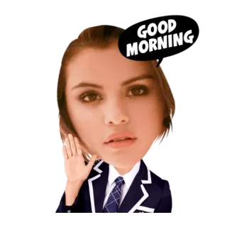 ✋ 827a98b4 GOOD MORNING good morning, greeting, celebrity whatsapp sticker