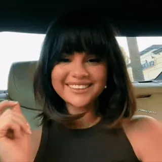 😂 f9555901 Selena Gomez cantora, atriz, celebridade, mulher, cabelo telegram sticker