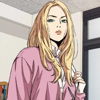 🚴‍♀ 4978c0d9 动漫, 卡通, 女孩, 金色, 角色 whatsapp sticker