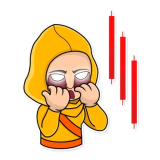 🔻 11230b90 Pasar saham, Tren turun, Bearish, Keuangan, Investasi, Kerugian telegram sticker