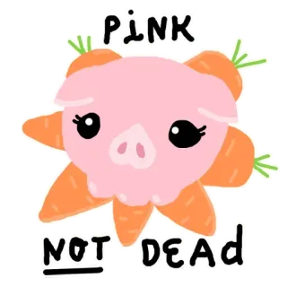 😡 b275a6ae PINK
NOT DEAD ピンク, ブタ, ニンジン, かわいい, ステッカー, 動物, カワイイ telegram sticker