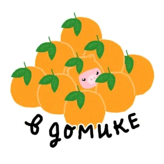😩 f6e5ab82 відоміке オレンジ, フルーツ, かわいい, マンガ, ブタ, 積み重ね telegram sticker