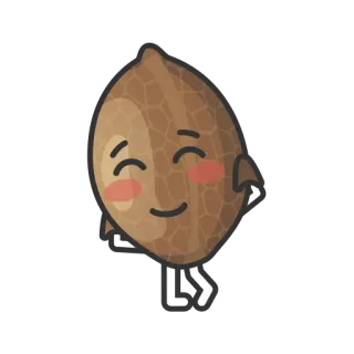 😊 16105a5e imut, kawaii, biji, senang, kartun telegram sticker