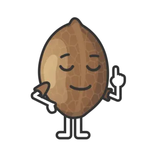 ☝️ 699cafa7 Salak, Buah, Kartun, Karakter, Buah palem, Asia Tenggara telegram sticker