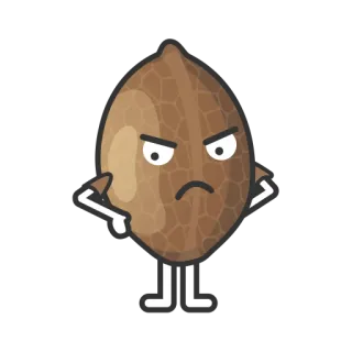 😒 6c0dc1b0 Salak, Buah salak, Buah, Marah, Kartun, Karakter, Lucu telegram sticker