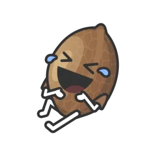🤣 b7b2c92a salak, buah, tertawa, kawaii, imut, kartun telegram sticker