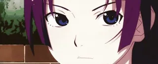 💜 37082ebe Hitagi Senjougahara Bakemonogatari anime, pelo morado, chica, Senjougahara, Hitagi, Bakemonogatari whatsapp sticker