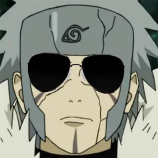 🌊 6989586e Tobirama Senju Naruto 动漫, 火影忍者, 千手扉间, 眼镜, 角色 telegram sticker