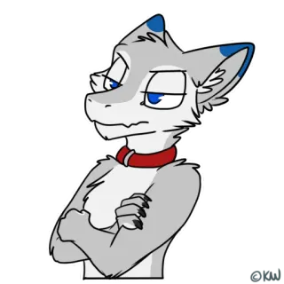 😡 37906cc4 Antro, Furry, Lupo, Cane, Cartoni animati, Sticker, Animale, Arte telegram sticker