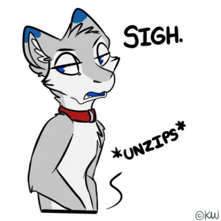 👖 4f787d7f SIGH.
*UNZIPS* antropomorfo, lupo, sospiro, decomprimere, meme telegram sticker