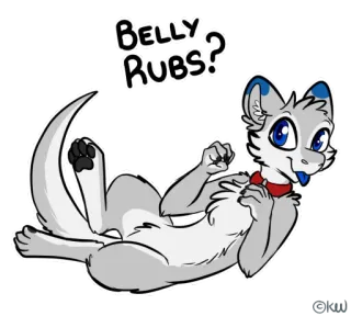🤗 ade56806 Belly Rubs? furetto, cartone animato, carino, animale, peloso, animale domestico telegram sticker