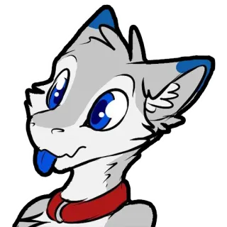 😝 c54855c9 Furry, Antro, Animale, Cartone animato, Carino, Cane, Personaggio, Animato telegram sticker