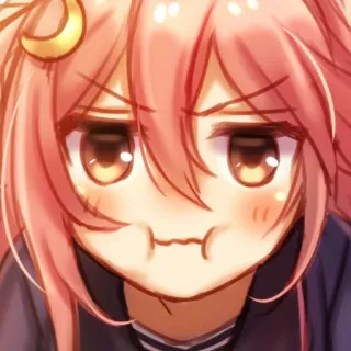 😡 39c35a79 anime, cute, girl, cartoon, manga, expression whatsapp sticker