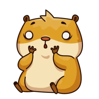 😱 5e2d5f8f Hamster, Tier, süß, Nagetier, kawaii, Aufkleber whatsapp sticker