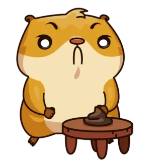 😡 a570421f Hamster, Kacka, Tier, Cartoon whatsapp sticker