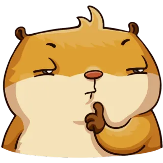 😑 85fee7a8 แฮมสเตอร์, น่ารัก, สัตว์, สัตว์ฟันแทะ, ตลก, สีหน้า telegram sticker
