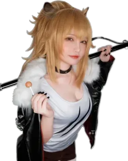 Cosplay (senyamiku) @Anak_kucing_stiker telegram stickers