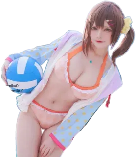 Cosplay (senyamiku) @Anak_kucing_stiker whatsapp stickers