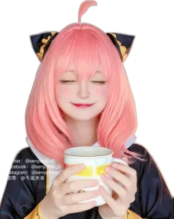 Cosplay (senyamiku) @Anak_kucing_stiker telegram stickers