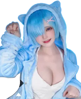 Cosplay (senyamiku) @Anak_kucing_stiker telegram stickers