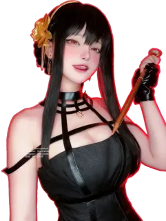 Cosplay (senyamiku) @Anak_kucing_stiker telegram stickers