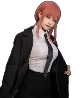 😍 d851a664 Makima Chainsaw Man Anime, Donna, Makima, Chainsaw Man, Cosplay, Manga, Personaggio whatsapp sticker