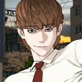 🧃 93fb48b5 캐릭터, 남자, 넥타이, 만화 telegram sticker