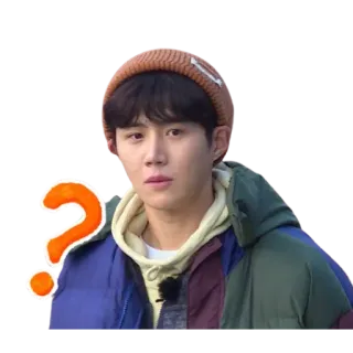 😳 314dc0b2 疑問符, 混乱, 思考, 疑問, 表情, 人, 韓国 telegram sticker