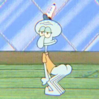 🌼 79287155 Squidward Tentacles SpongeBob SquarePants Сквидвард, Мультяшный персонаж, Спанч Боб, Nickelodeon, Мультфильм, Сквидвард Тентаклз whatsapp sticker