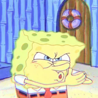 🌼 c7bad00a Spongebob Spongebob Squarepants спанч боб, мультфильм, squarepants, nickelodeon, мем whatsapp sticker
