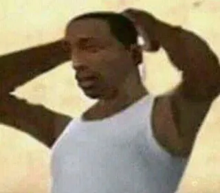 🌟 21fd39b9 CJ Grand Theft Auto cj, grand theft auto, gta, gra, postać telegram sticker