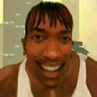 😁 e338215e CJ Grand Theft Auto CJ, Grand Theft Auto, GTA, Gra wideo, Postać, Mem telegram sticker