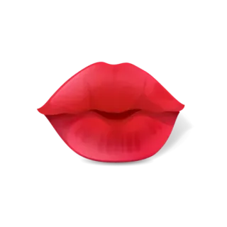 💟 54282bd7 唇, 赤, 口, ドット絵, キス telegram sticker