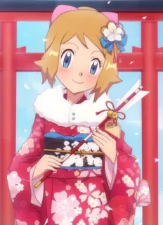 ❤️ 97b036d2 Serena Pokémon Anime, Karakter, Lucu, Ilustrasi telegram sticker