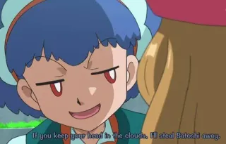 😎 a9b29874 If you keep your head in the clouds, I'll steal Satoshi away. Anime, Kartun, Karakter telegram sticker