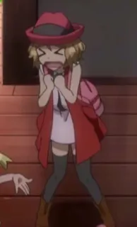 😆 b08590b2 Serena Pokemon anime, karakter, gadis, pokemon, serena, ketakutan telegram sticker