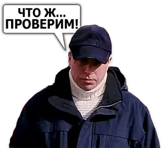 👌 b9639f50 ЧТО Ж... ПРОВЕРИМ! telegram sticker