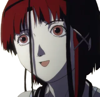 😀 12880c08 Lain Iwakura Serial Experiments Lain anime, girl, lain, iwakura, cyberpunk telegram sticker