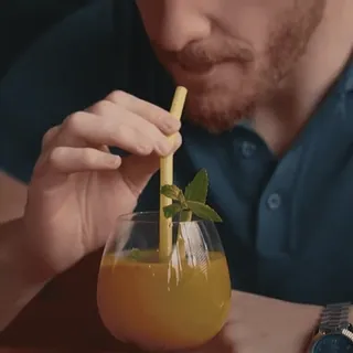 😎 349dd6fb drink, orange juice, man, cocktail, beverage, straw telegram sticker