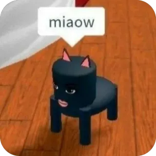 🫥 18da9201 miaow 고양이, 야옹, 새끼 고양이, 밈, 동물, 애완동물 telegram sticker