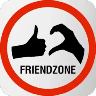 🫥 50523fd5 FRIENDZONE 프렌드존, 관계, 데이트, 소셜, 하트, 좋아요 telegram sticker