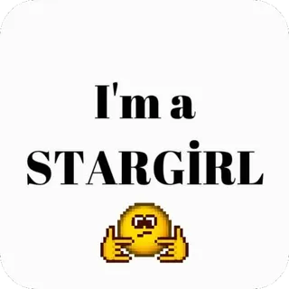 🤟 8d150a9d I'm a STARgirl stargirl, 이모지, 캐릭터, 긍정적, 자신감 telegram sticker